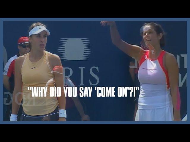 Belinda Bencic & Julia Görges Bump Heads