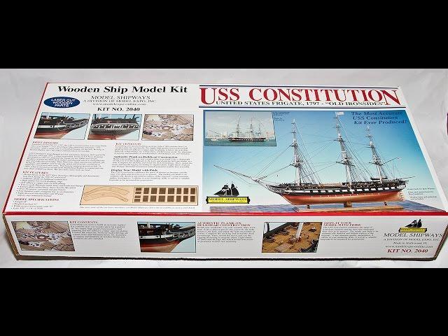 Model ShipWays USS Constitution  1797 "OLD IRONSIDES" 1:76.8 Wooden Ship Model kit