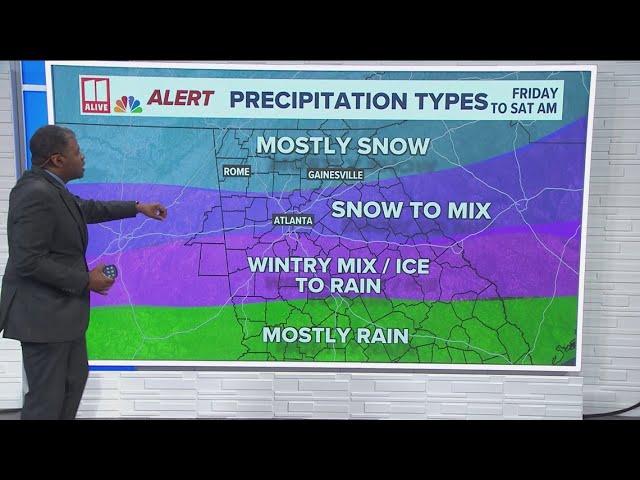 How much snow could north Georgia see | Latest models