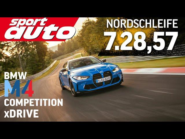 BMW M4 Competition M xDrive | Nordschleife 7.28,57 min HOT LAP | sport auto