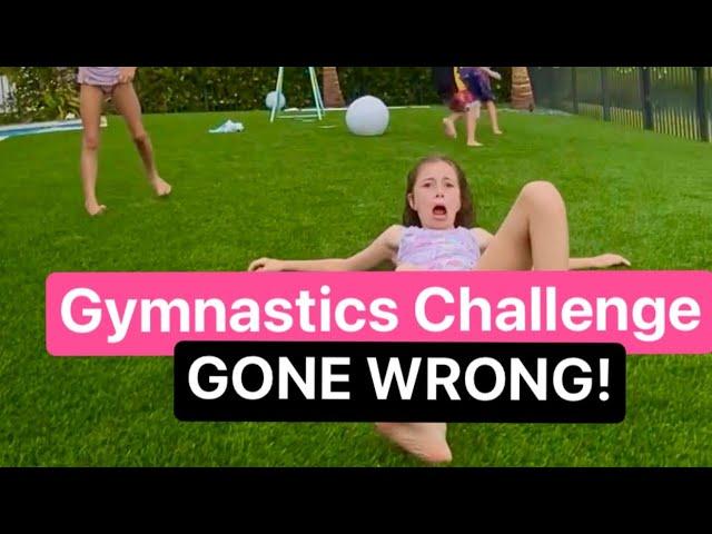 Gymnastics Challenge FAIL! Who gets hurt?