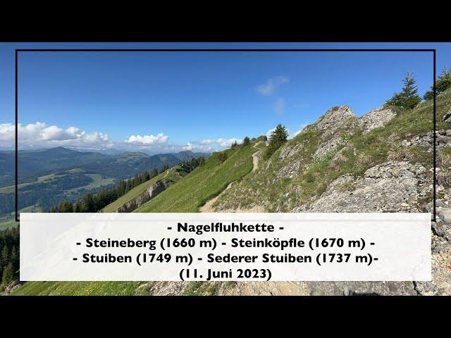 Nagelfluhkette [Steineberg - Stuiben - Sederer Stuiben] (11. Juni 2023)