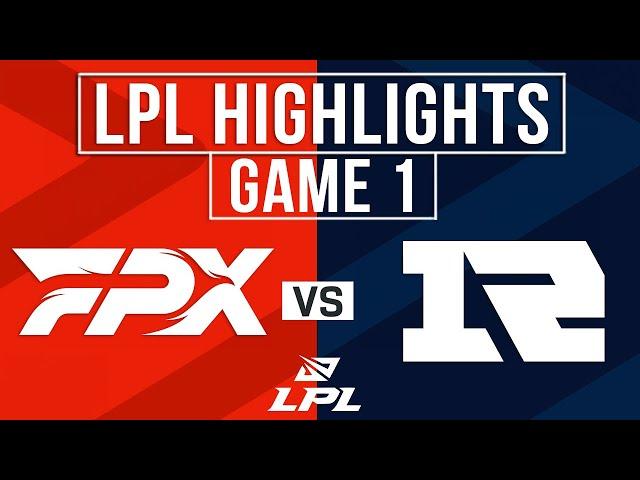 FPX vs RNG Highlights Game 1 | LPL 2025 Split 1 | FunPlus Phoenix vs Royal Never Give Up