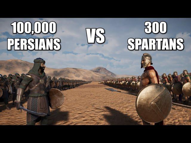 300 Spartans Vs 100,000 Persians - Ultimate Epic Battle Simulator 2