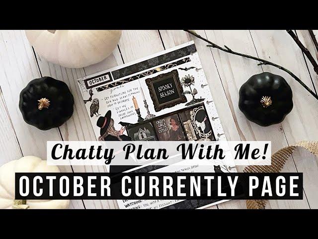 October 2024 Currently Page Plan With Me + More Life News!  Halloween Theme 