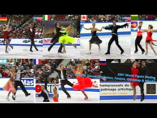 Foxtrot, Charleston, Quickstep | Ice Dance Set  2001 World Figure Skating [UK] (Top 7, no marks)