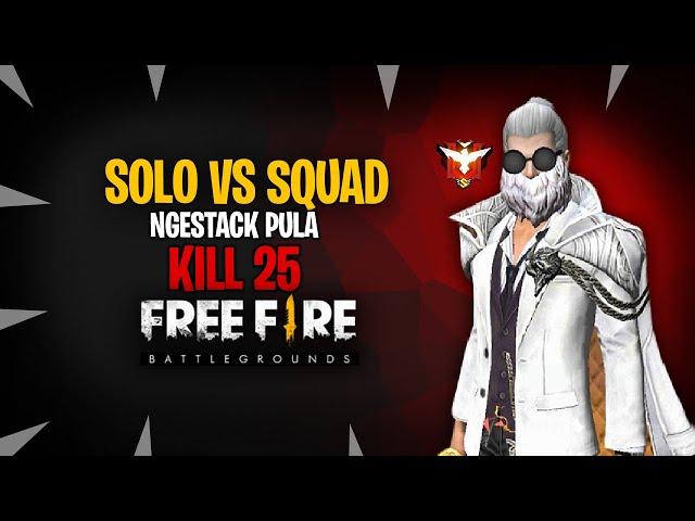 SOLO VS SQUAD EMULATOR NGESTAK MASIH BISA KILL 25!