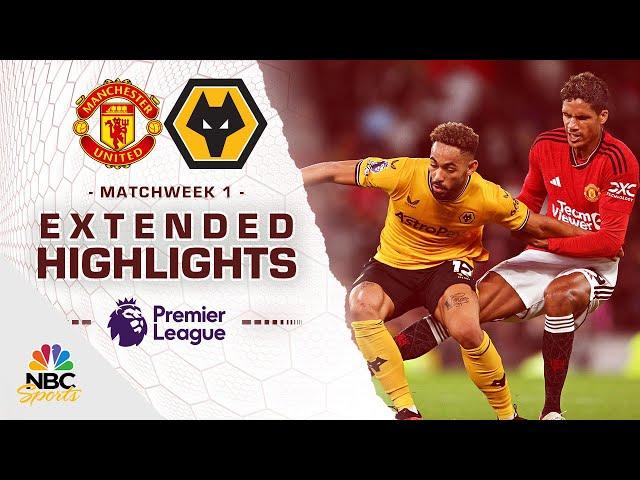 Manchester United v. Wolves | PREMIER LEAGUE HIGHLIGHTS | 8/14/2023 | NBC Sports