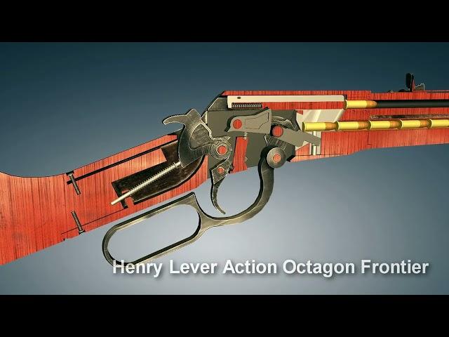 Henry Lever Action Octagon Frontier rifle | 3dGun