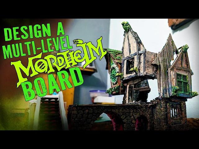 EPIC Mordheim Tavern Build with Scratch Built Details! Fixing a Mordheim Board GONE WRONG!