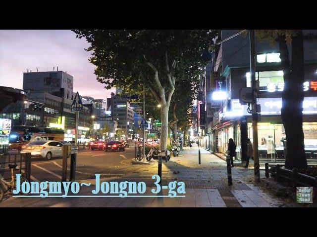 【4K60f】 0-3. Jongmyo Public Parking Lot ~ Jongno 3-ga, Seoul, South Korea