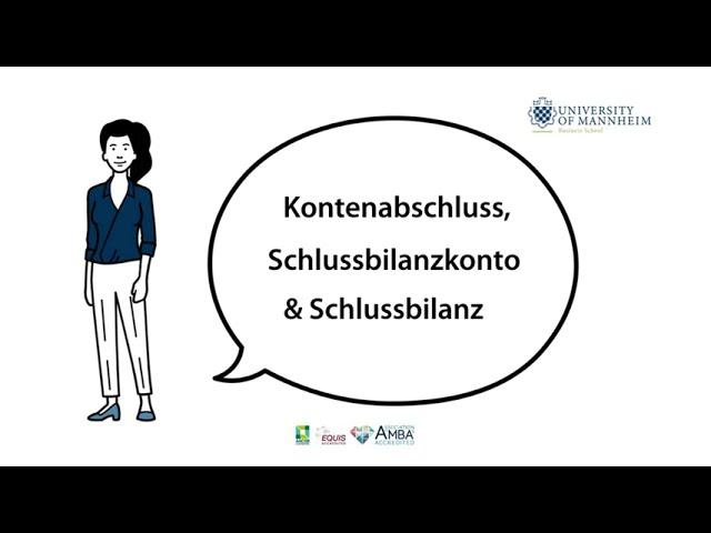 Die Schlussbilanz und das Schlussbilanzkonto