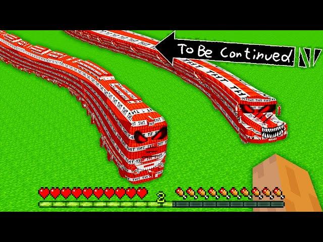 LONGEST TNT SCARY METRO TRAIN SNAKE vs LONGEST TNT SCARY SCHOOL BUS SNAKE in Minecraft by Alex Craft