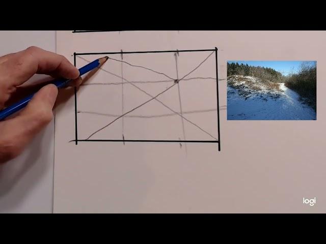 "Lattice" drawing composition technique