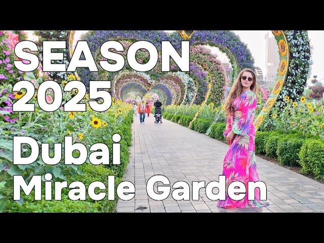 Dubai  Amazing Miracle Garden, New Season 2025 [4K] Walking Tour