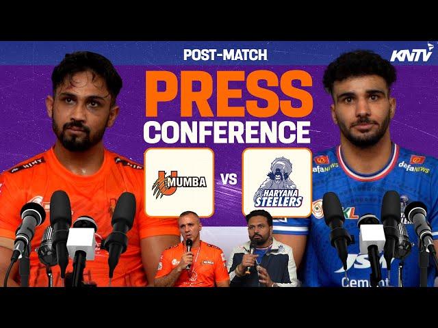 PKL 11 M48 | U Mumba vs Haryana Steelers | Press Conference ft. Sunil Malik and Coach Manpreet