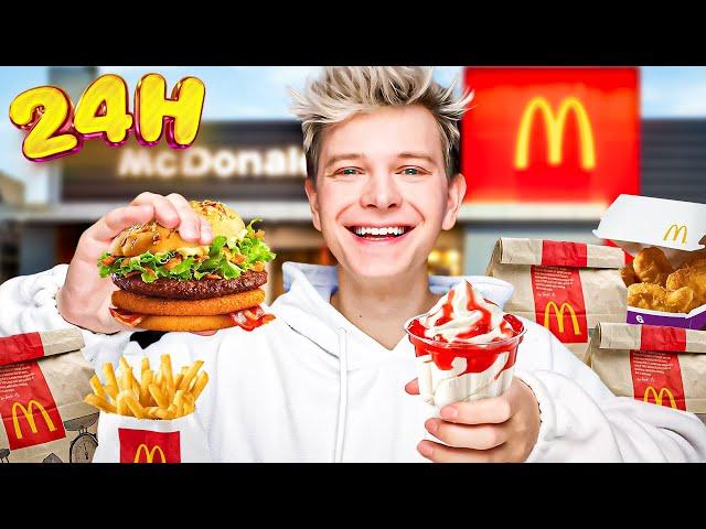 CAŁY DZIEŃ JEM TYLKO JEDZENIE W MCDONALD'S  *24h challenge* | Dominik Rupiński