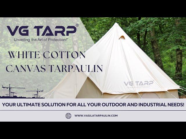 White Heavy Duty Waterproof  Canvas Tarps| Cotton canvas 100%  waterproof tarpaulins | Tarpaulin|