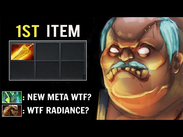 NEW META First Item Radiance Pudge Mid Crazy 300 DMG/s Burn Raid Boss vs LS Late WTF Dota 2