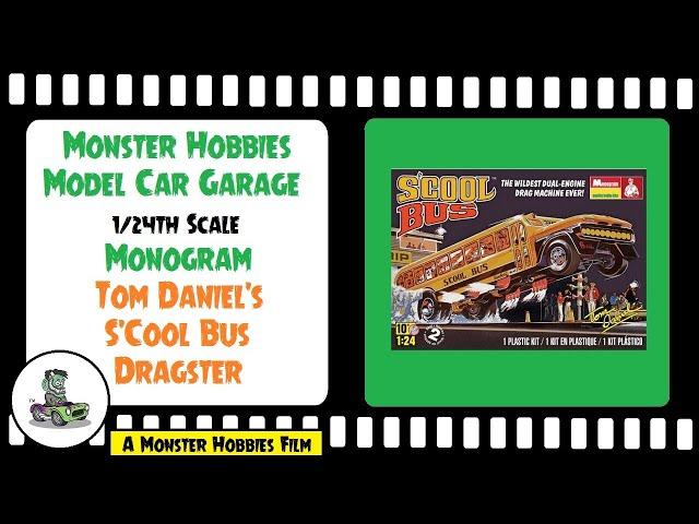 Monster Hobbies Model Car Garage - Tom Daniels S'Cool Bus by Monogram - A Model Car Unboxing Video