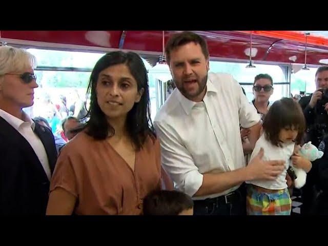 JD Vance and his family visit St. Cloud diner on campaign trail