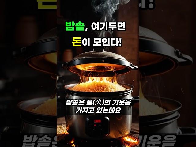 밥솥을 여기 두면 돈이 모인다?! 풍수 인테리어 꿀팁 #풍수 #재물운 #운세 #주방