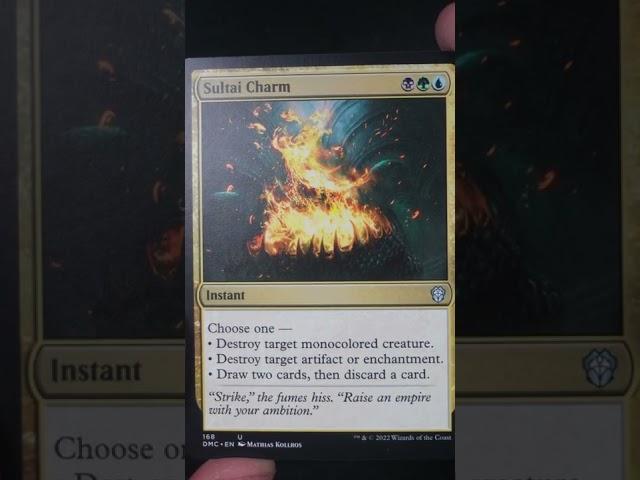 What is Sultai Charm? Dominaria United Commander set (Card 168)