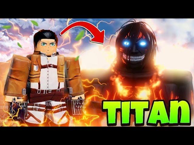 Unlocking The 0.1% ATTACK TITAN To Become EREN YEAGER In Roblox Attack On Titan Revolution!