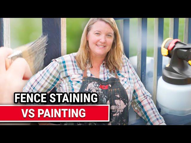 Fence Staining vs Painting - Ace Hardware