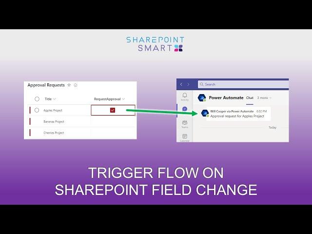 Trigger Power Automate Flow on SharePoint Field Change