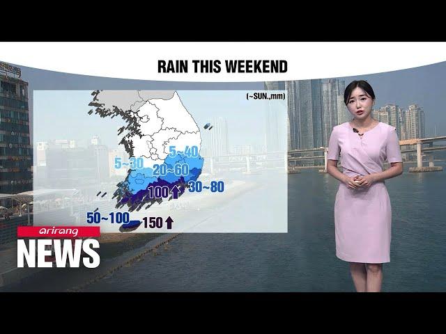 [Weather] Rain on south coast and Jeju Island during weekend