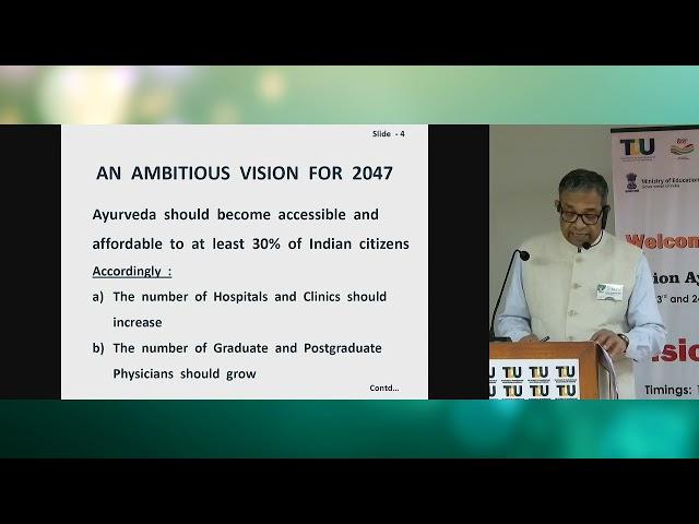 Vd. PM Varier: Future of Ayurveda industry 2047