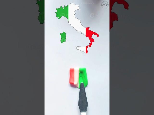 Italy flag clay colors mixing ideas #italy #clay #diy #shorts #art #satisfying #asmr #colormixing