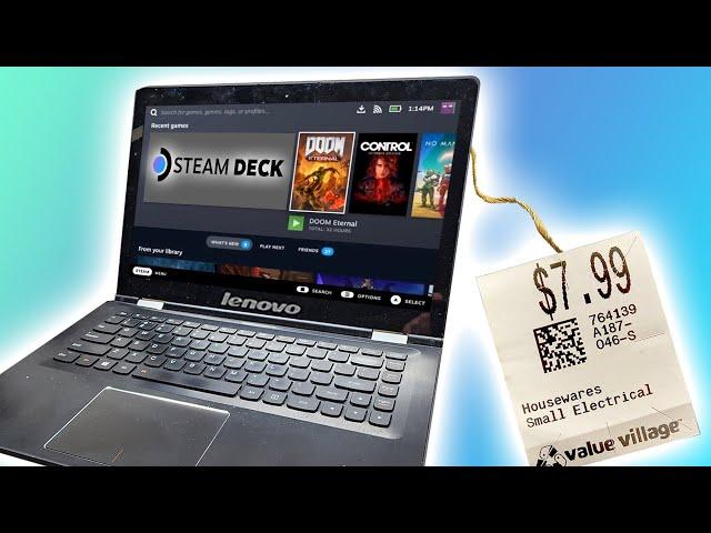 Installing Steam Deck OS on a $7.99 Value Village Laptop