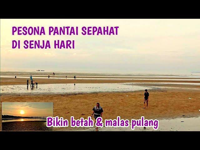 PANTAI SEPAHAT BUKIT BATU BENGKALIS DIKALA SENJA 2024