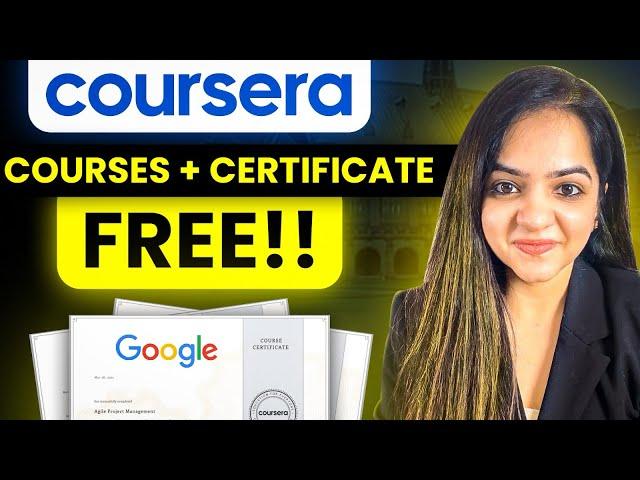 How To Get Paid Coursera Course Certificates For  FREE in 2024| Step by Step Explained