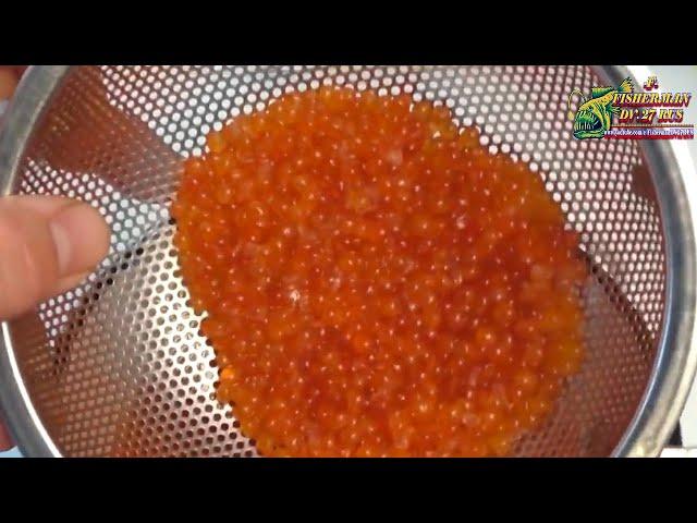 How to salt pink salmon caviar from frozen fish from the store, see all the secrets from Fisherman