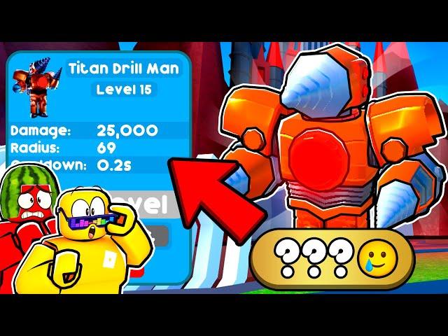 Titan Drill Man ONLY in Toilet Tower Defense