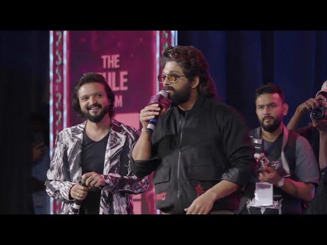 Icon Star Allu Arjun Speech @ Pushpa 2 The Rule Grand Event In Kochi | Rashmika | Sukumar | DSP