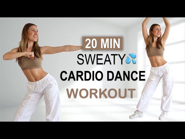 20 MIN SWEATY CARDIO DANCE Workout | All Standing | High Intensity - All Levels | Full Body Fat Burn