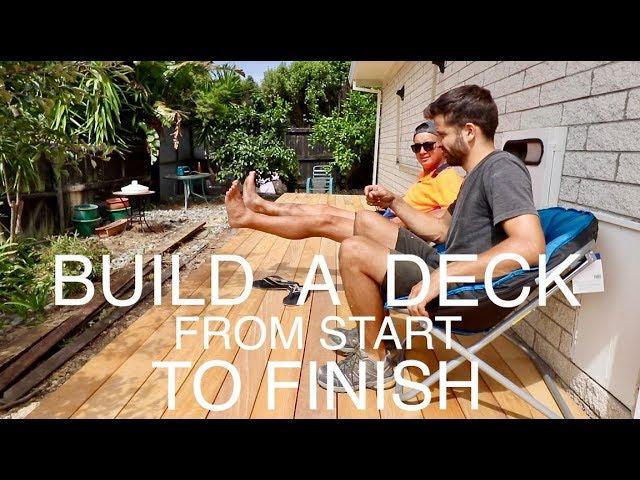 How to Build a Deck START TO FINISH