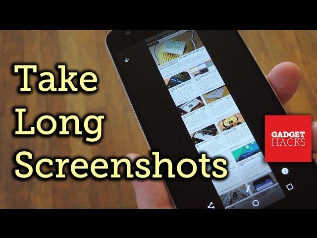 Take Vertically Scrolling Screenshots on Any Android Device [How-To]