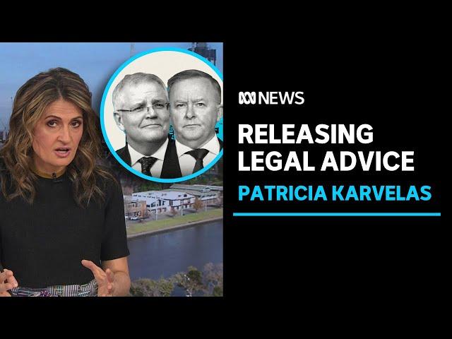 Patricia Karvelas: PM to release legal advice on Morrison saga | ABC News