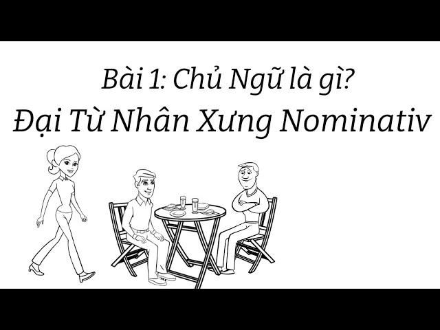 Ngữ pháp tiếng đức A1.1 | Bài 1 | Chủ ngữ là gì | Đại từ nhân xưng Nominativ  | Mít học tiếng đức