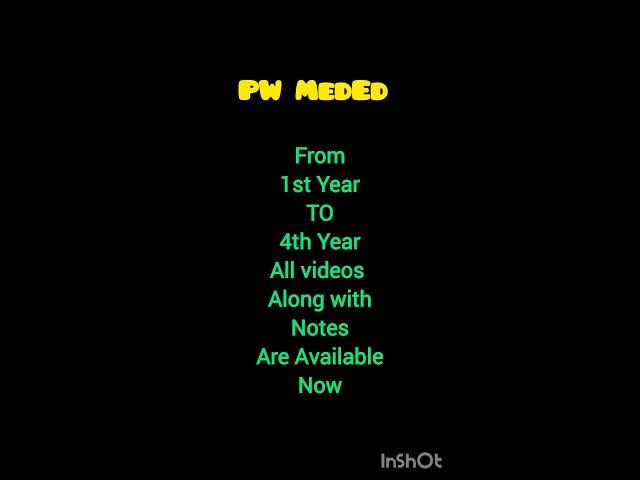 PW MedEd New Videos #PW #mbbs