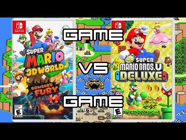 Super Mario 3D World VS New Super Mario Bros Deluxe: Game VS Game