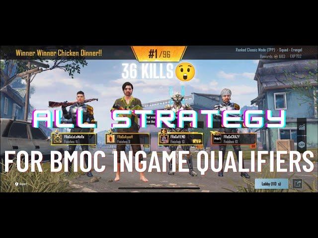 BMOC IN GAME QUALIFIERS 2022 - 36 KILLS - LAST DAY -BGMI