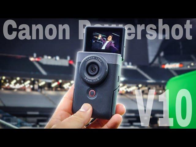 Vlogging On The Canon Powershot V10 Vlogging Camera!