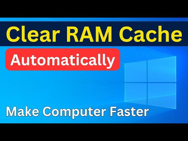 How To Clear RAM Cache Memory Windows 10 | Fix RAM Cached Memory Too High Problem (Easy Way)