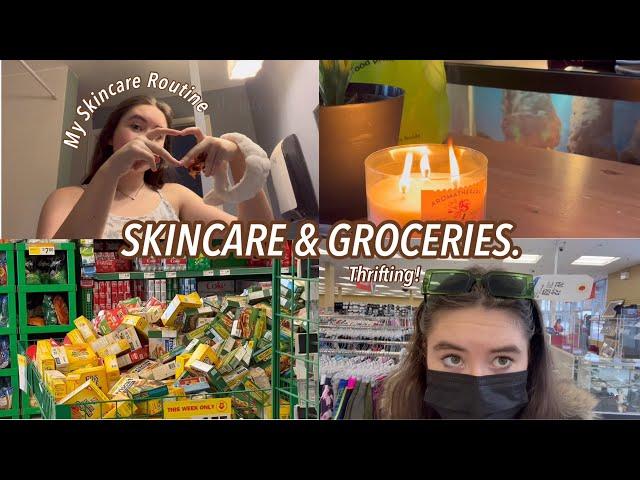 Skincare & groceries.